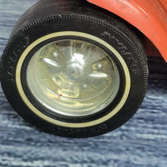 Vintage Nylint Pressed dune buggy wrecker red/white - Picture 6 of 10